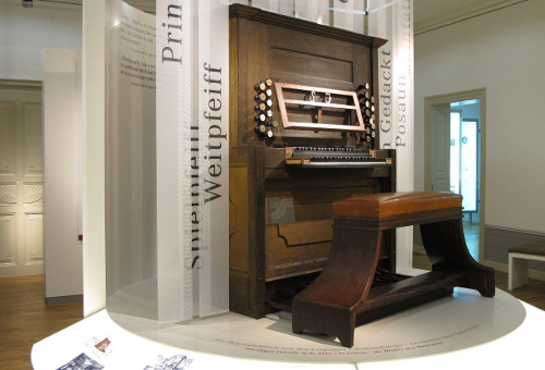 Orgelspieltisch. Dauerleihgabe des Grassi Museums für Musikinstrumente Leipzig © Bach-Museum Leipzig / Homann Güner Blum (Hannover)