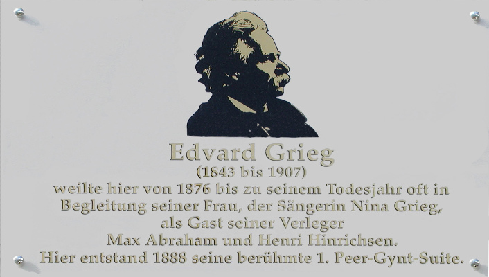 Gedenktafel am Haus